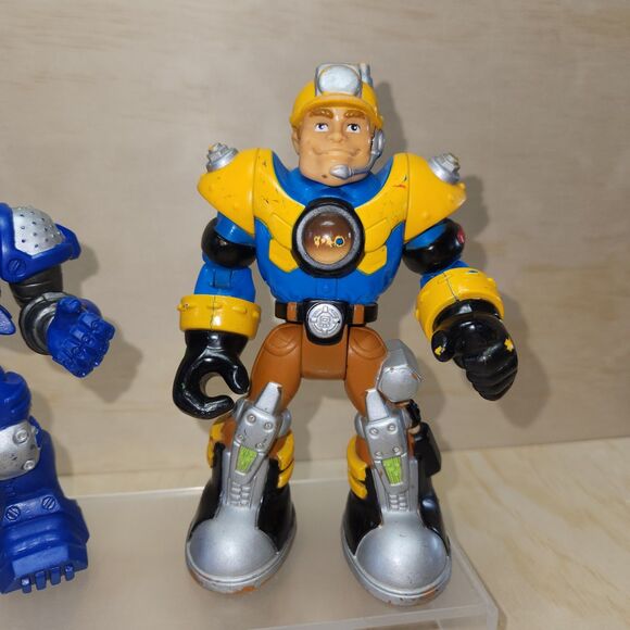 Rescue Heroes Power Max Jack Hammer Jake Justice 6" Action Figure Fisher Price - Picture 4 of 7